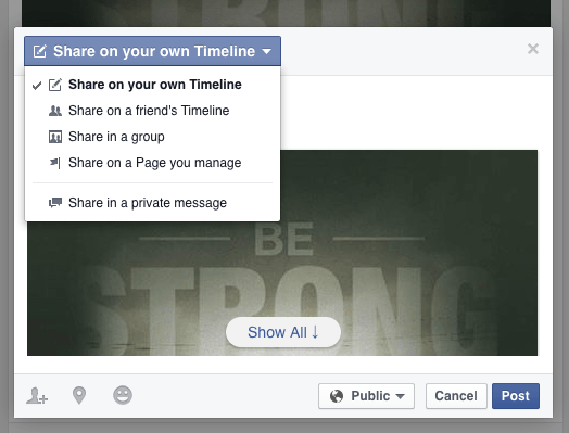 Facebook-Sharing-Own-Timeline